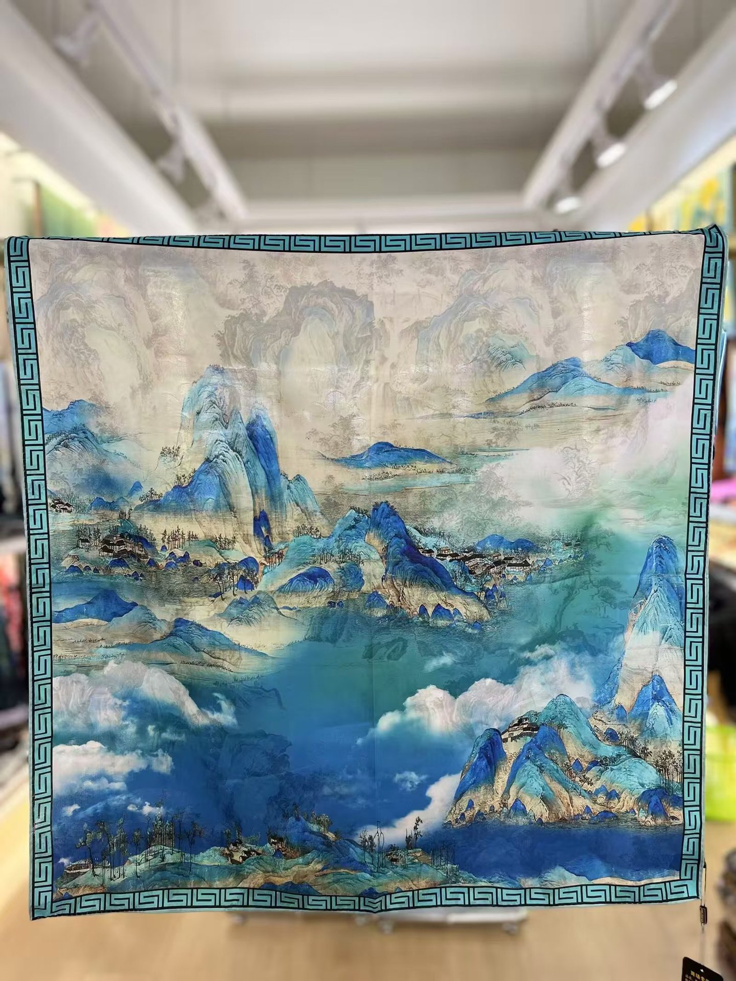 国潮香云纱花萝70*70新中式苏杭小方巾双面双色丝巾厂家代发扎染详情30