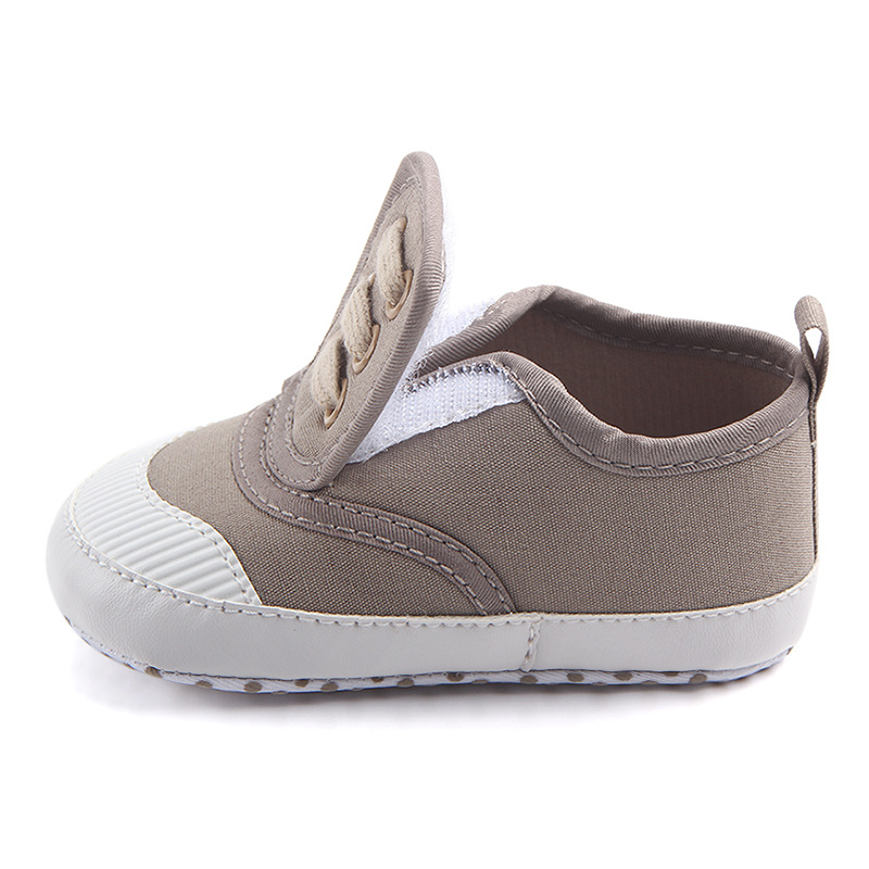 秋季新款 魔术贴帆布宝宝学步鞋 婴儿鞋外贸货源 D0634详情5