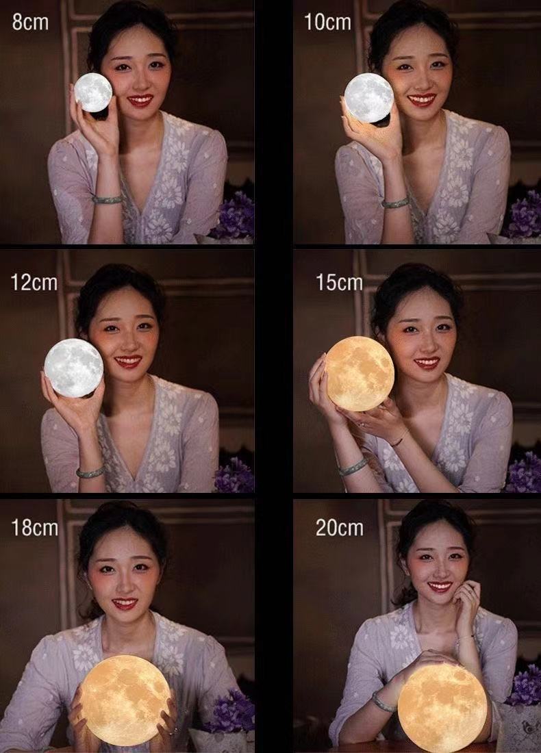 Bedside lamp in the bedroom, starry sky, moon, touch and pat night light pic 12