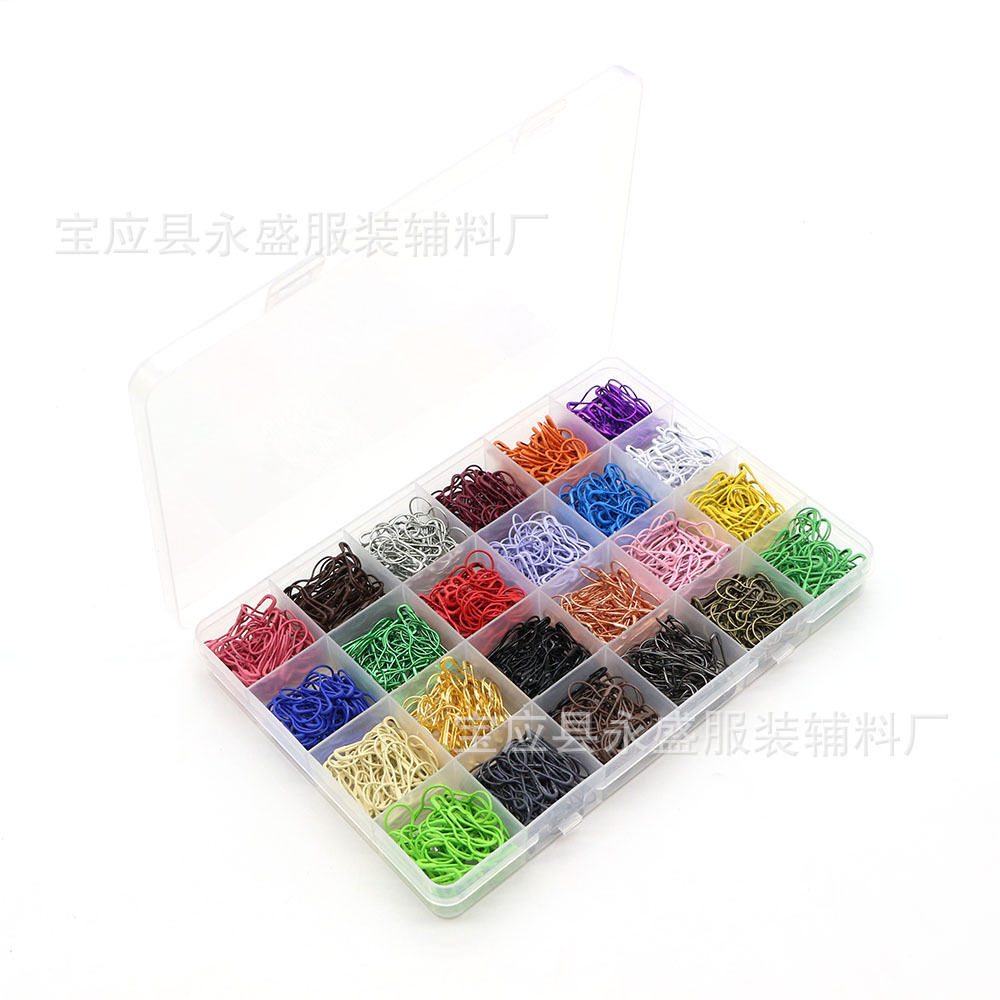 亚马逊新款24色葫芦别针1200枚彩色服装吊牌灯泡型别针厂家批发详情6