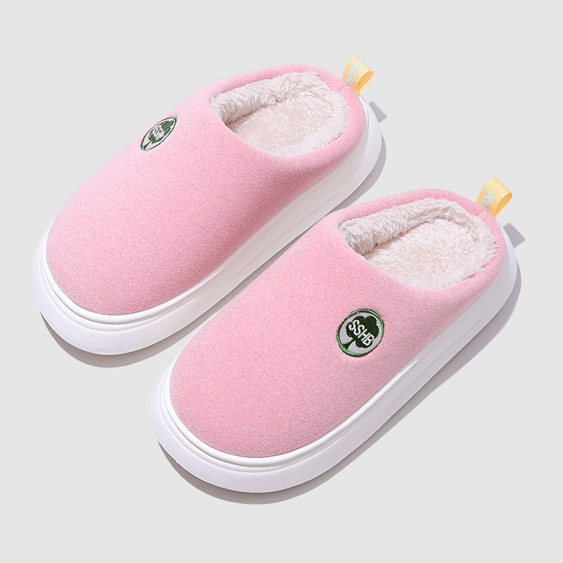 Wholesale of new autumn and winter home indoor and outdoor latex-filled cotton slippers for women, durable couple cotton slippers for men pic 5