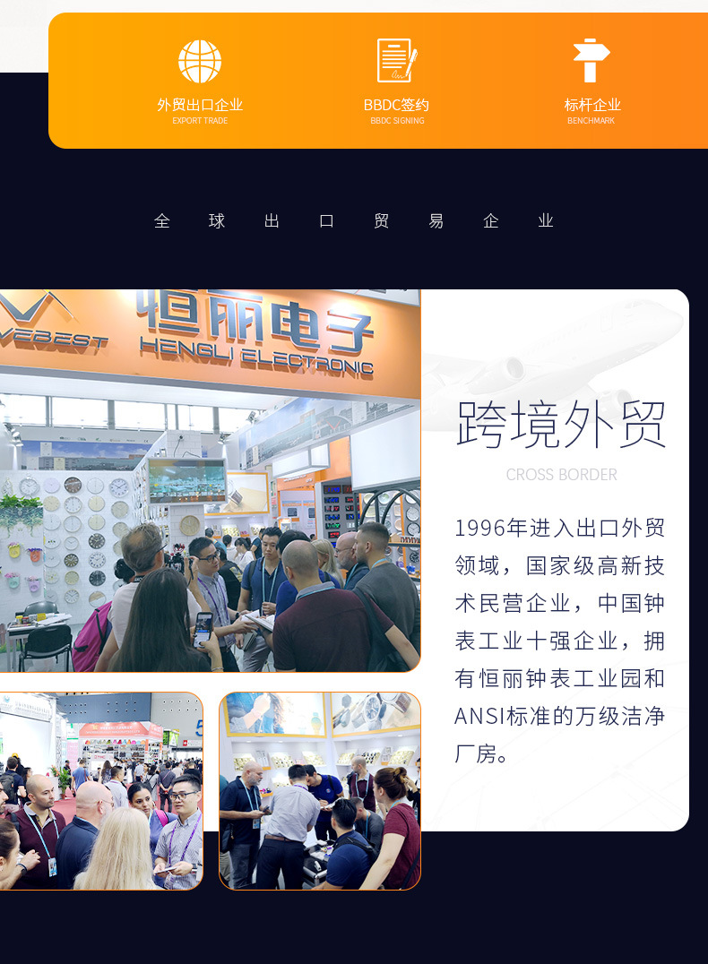 恒丽 静音家用挂钟客厅表墙上免打孔8寸10寸12寸时尚简约现代时钟详情3