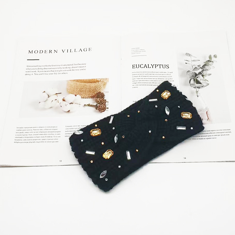 秋冬通用发带保暖发饰韩版百搭发套时尚新款头饰针织发带女详情2