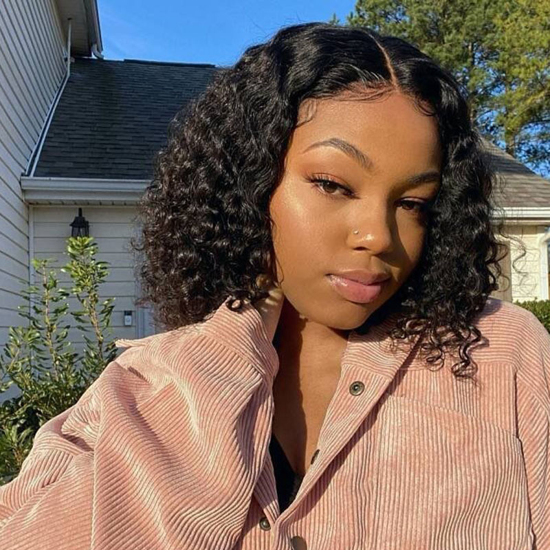 Amazon export African wigs, black small curly short hair wigs for European and American women, full head sets, wholesale of chemical fiber filaments pic 5