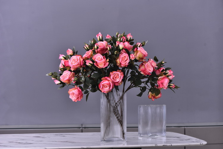 5 pieces of retro charred edge rose artificial flower decoration, artificial flower imitation dried flower, home soft decoration withered and dry, wedding Lanjin artificial rose wholesale pic 24