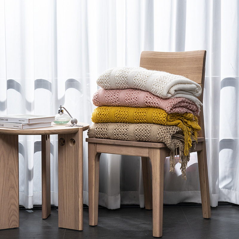 Cross-border blanket, office nap blanket, blanket, summer bed cover, sofa cover blanket, travel woven blanket pic 12