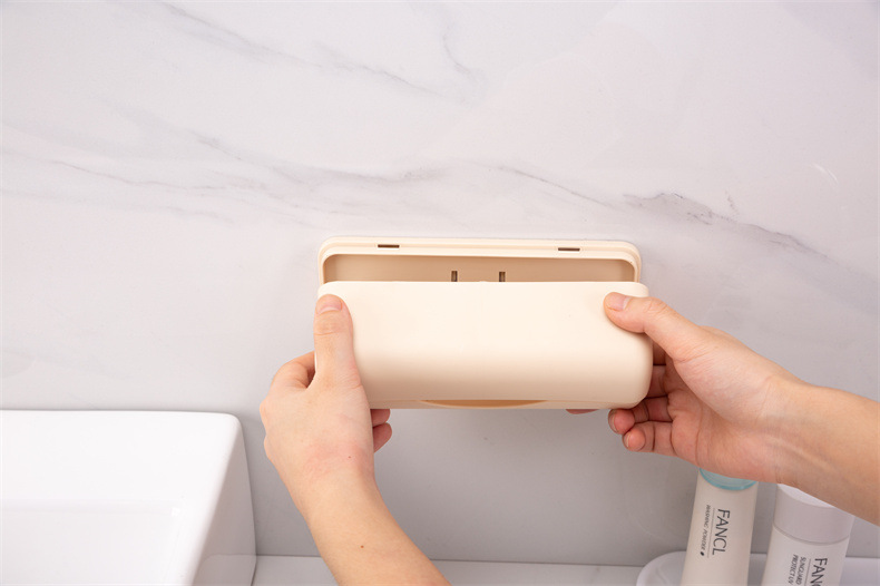 Wholesale garbage bag storage box, non-perforated wall-mounted shopping bag storage box, large-capacity plastic bag storage wonder pic 20