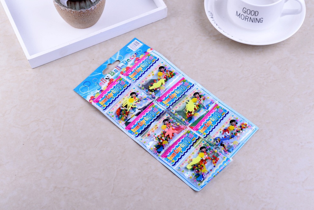 鼎浩 文创实体 膨胀吸水珠 泡水变大动物 水宝宝玩具海洋动物 6包/卡 详情3