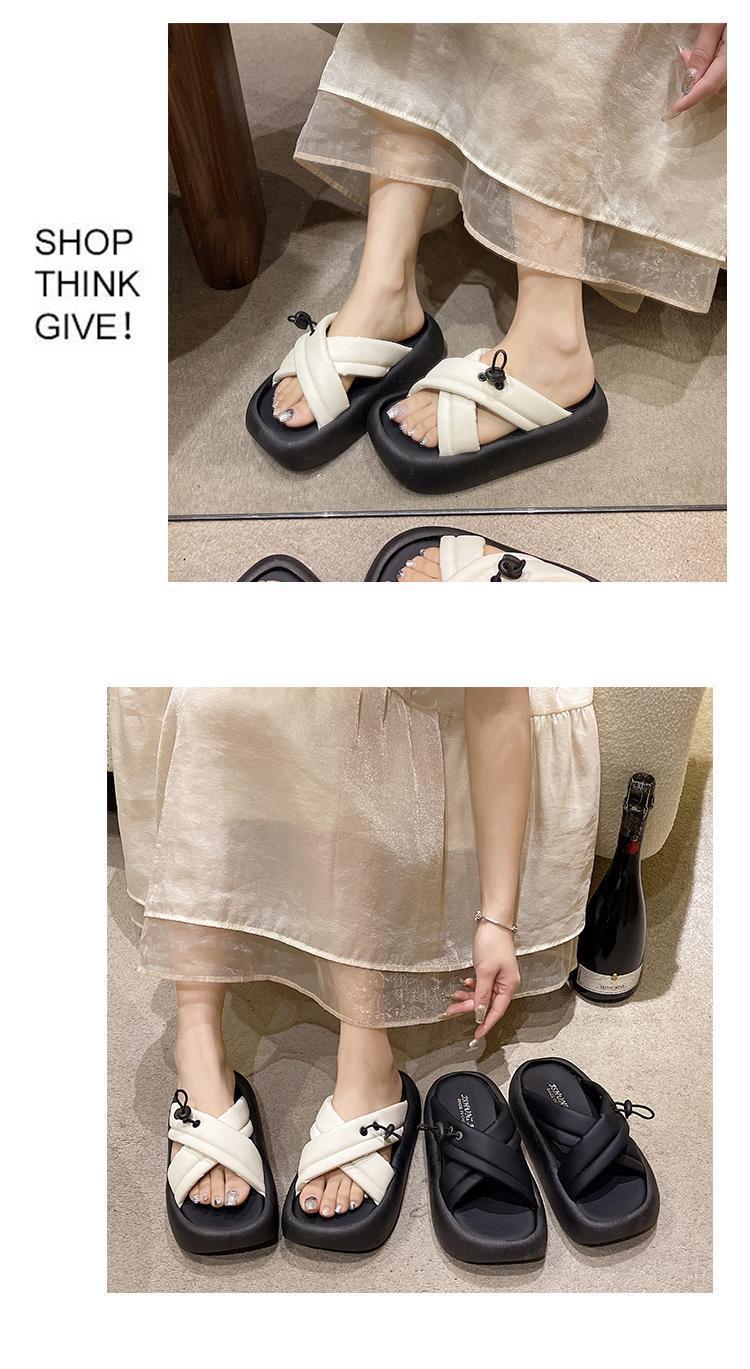 2024夏季厚底踩屎感拖鞋女款时尚高级感外穿配裙子办公室小众凉拖详情9