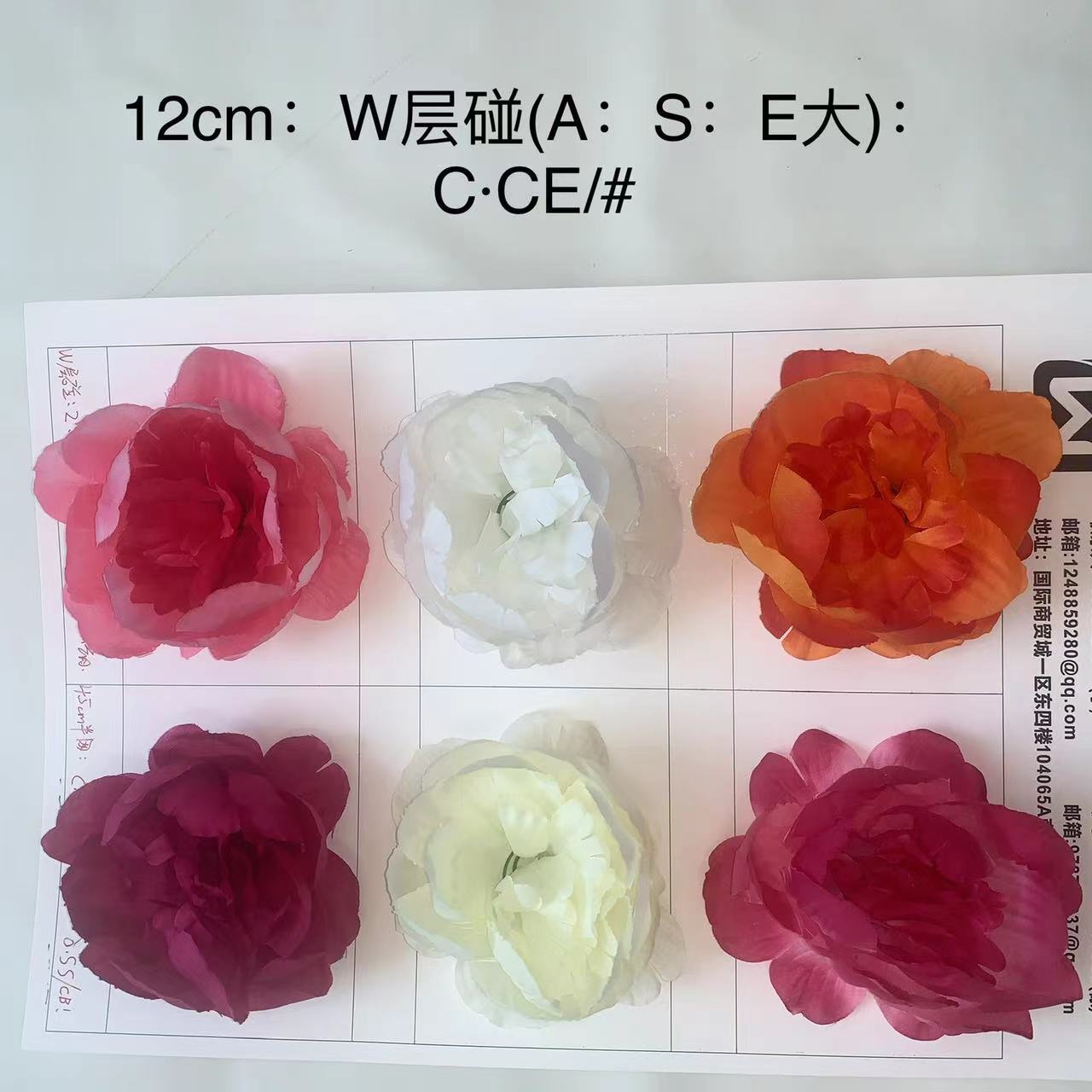 A comprehensive collection of artificial peony flowers, hibiscus flowers, cheap and beautiful headbands, clothing flowers, super grand artificial flower heads wholesale pic 11