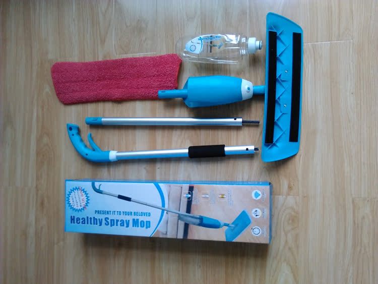 Factory wholesale water-spraying mops, lazy household flat mops, 360-degree rotating spray mops pic 5