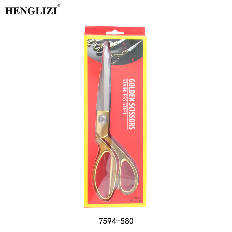 Cross-border opening ribbon-cutting scissors, ribbon-cutting ribbons, stainless steel, large handle golden scissors for festive occasions and weddings pic 11