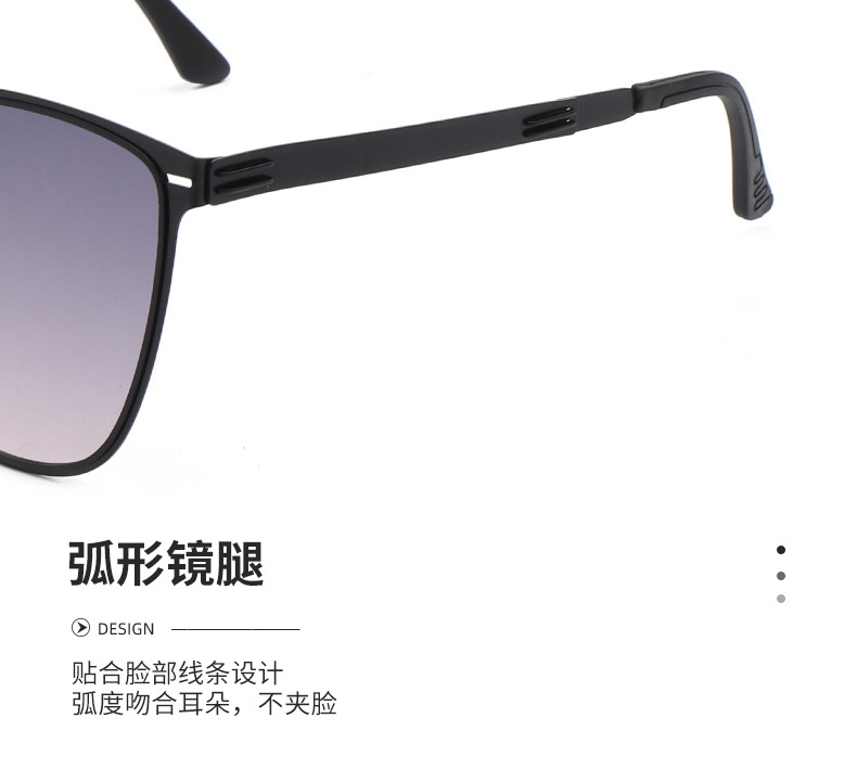 New metal folding sunglasses for women, sun protection and UV protection, popular fashion and trendy sunglasses manufacturer, finished product wholesale pic 10