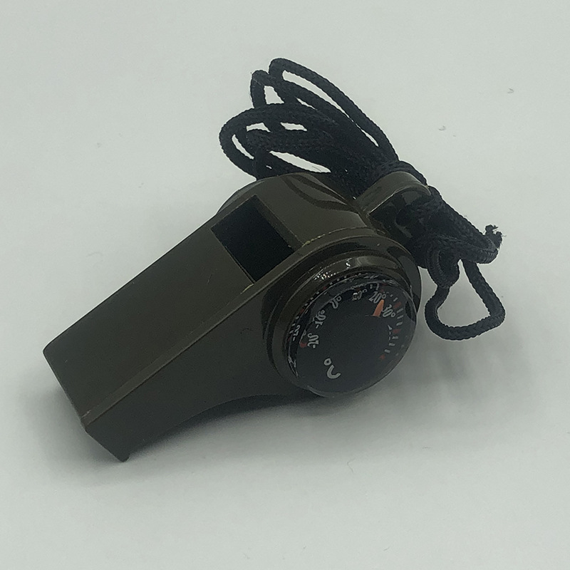 Outdoor life-saving thermometer, compass, whistle, multi-purpose 3-in-1 lanyard compass H3-1 pic 6