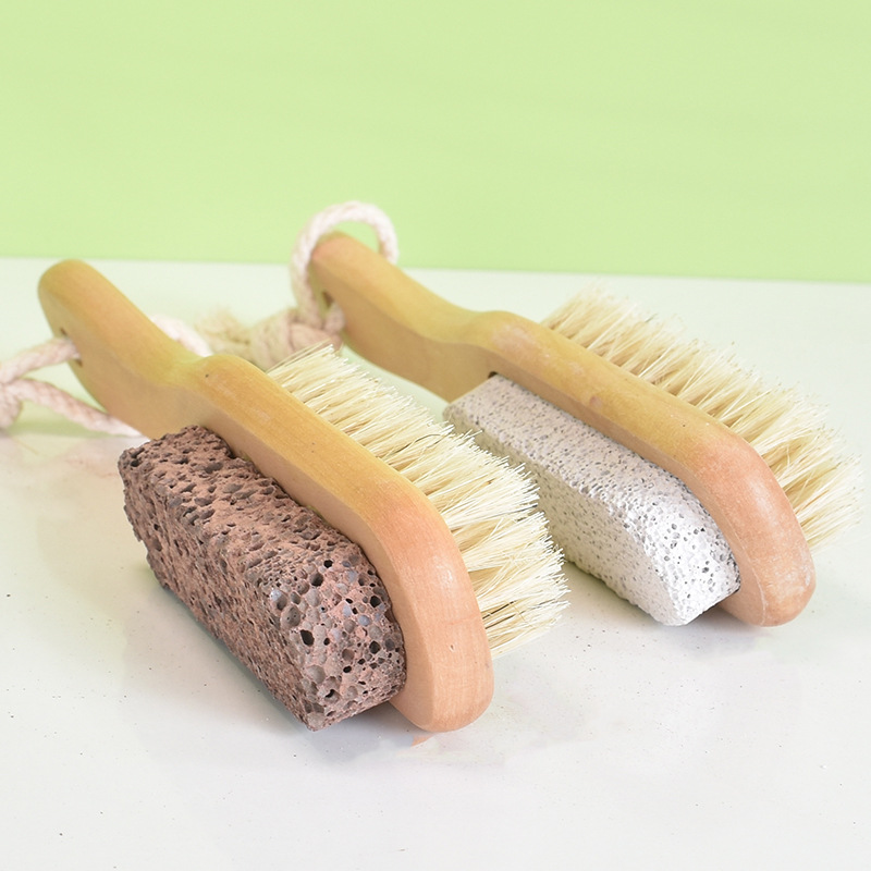 源头工厂猪鬃毛双面浮石刷挫脚板多功能足部清洁磨脚石轻松去老茧详情31