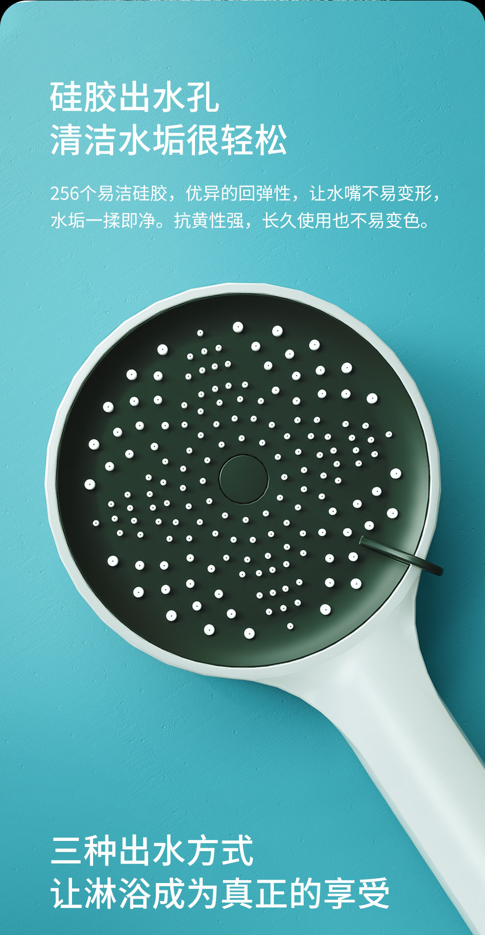 Moonlight White digital display constant-temperature shower head set, bathroom bath pressure-increasing nozzle, bathroom household copper white shower head pic 11