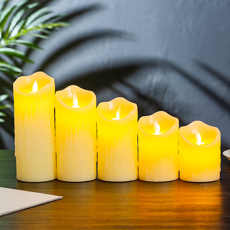 Tearful swinging electronic candle, remote control candle, simulated paraffin wax, wedding bar, leisure occasion candle lamp pic 33