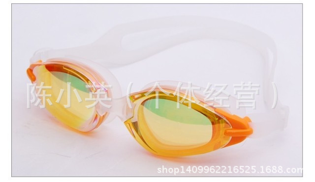 Swimming goggles electroplated anti-fog adult swimming goggles for both men and women, adjustable in multiple colors to choose from pic 3