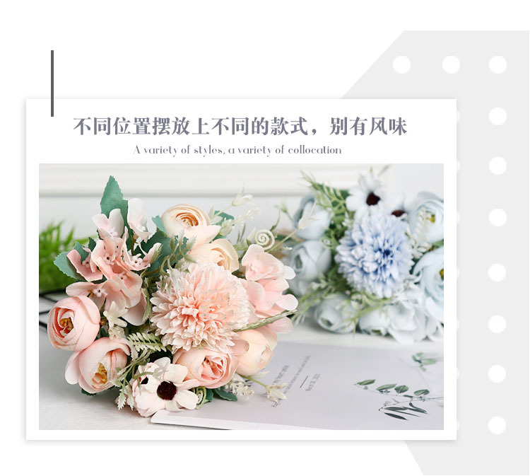 仿真花园林装饰工程户外居家摆件玫瑰厂家批发婚庆拍摄道具场景详情6