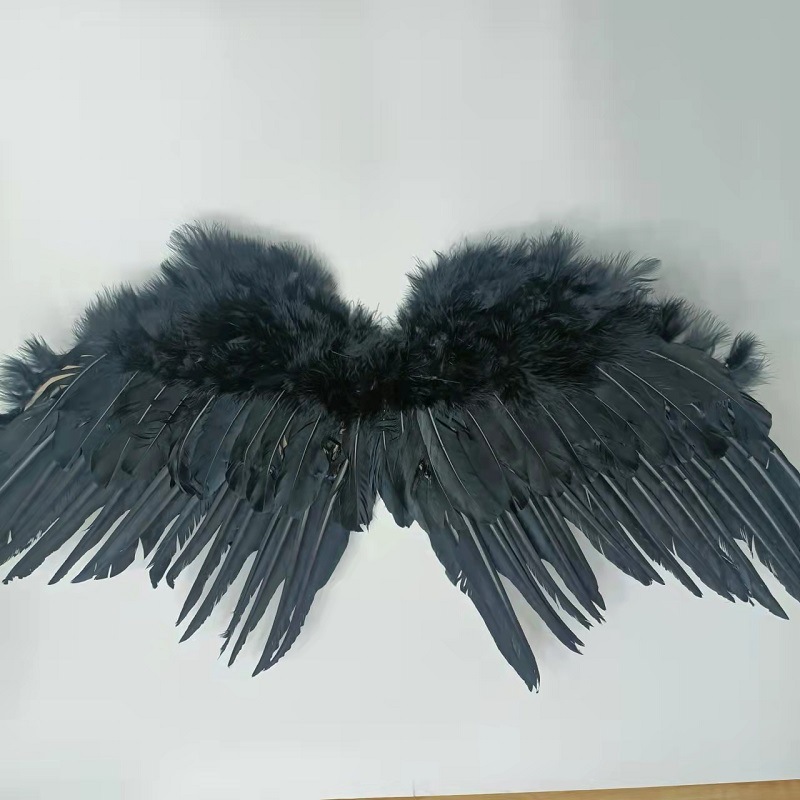 Disfraces plumas de navidad alas de ángel halloween decoración del día del fantasma 1 de junio escenario infantil disfraces accesorios pic 5
