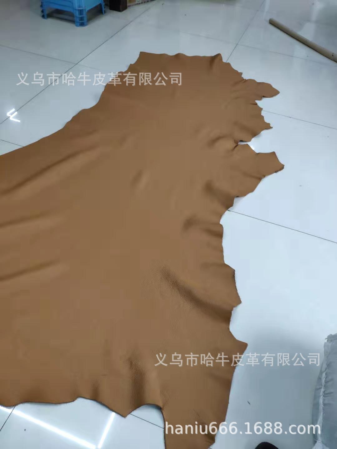 The thickness of the Hainiu genuine leather top layer with a wavy brown texture is 2.0-2.5. Customized colors and thicknesses are all available pic 6