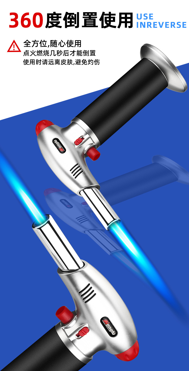 Portable high-temperature spray gun, a perfect outdoor camping and barbecue tool with adjustable firepower in all directions pic 5