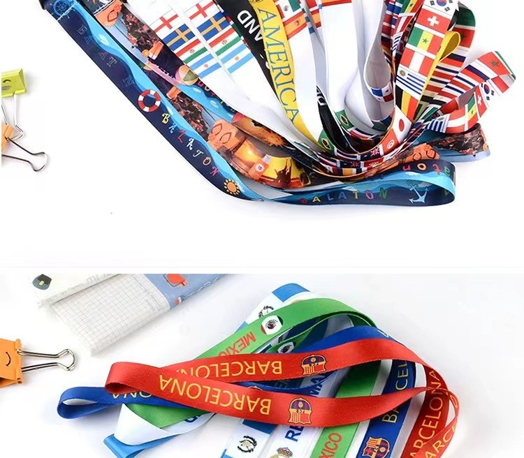 厂家直销各国国旗挂绳 国旗LOGO绳带展会运动会吊绳 美国国旗挂带详情7