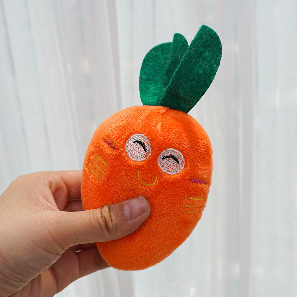 Pet dog plush sound-making toy, bb calling pet cat toy, carrot plush toy, for pet toys pic 5