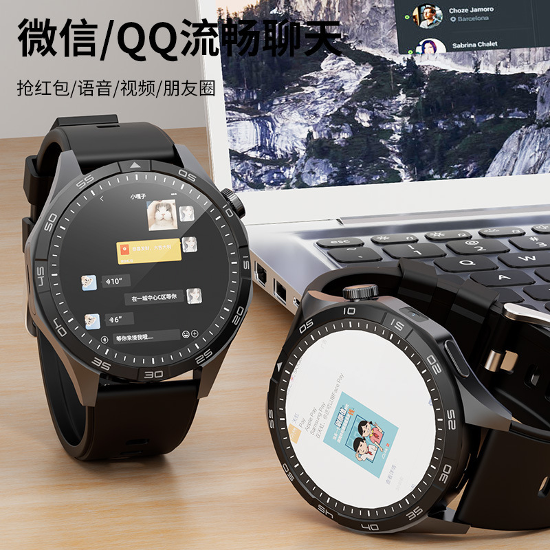 华强北GT4插卡版VP800智能手表金属蜂窝版和顺成安卓系统OLED圆屏详情17