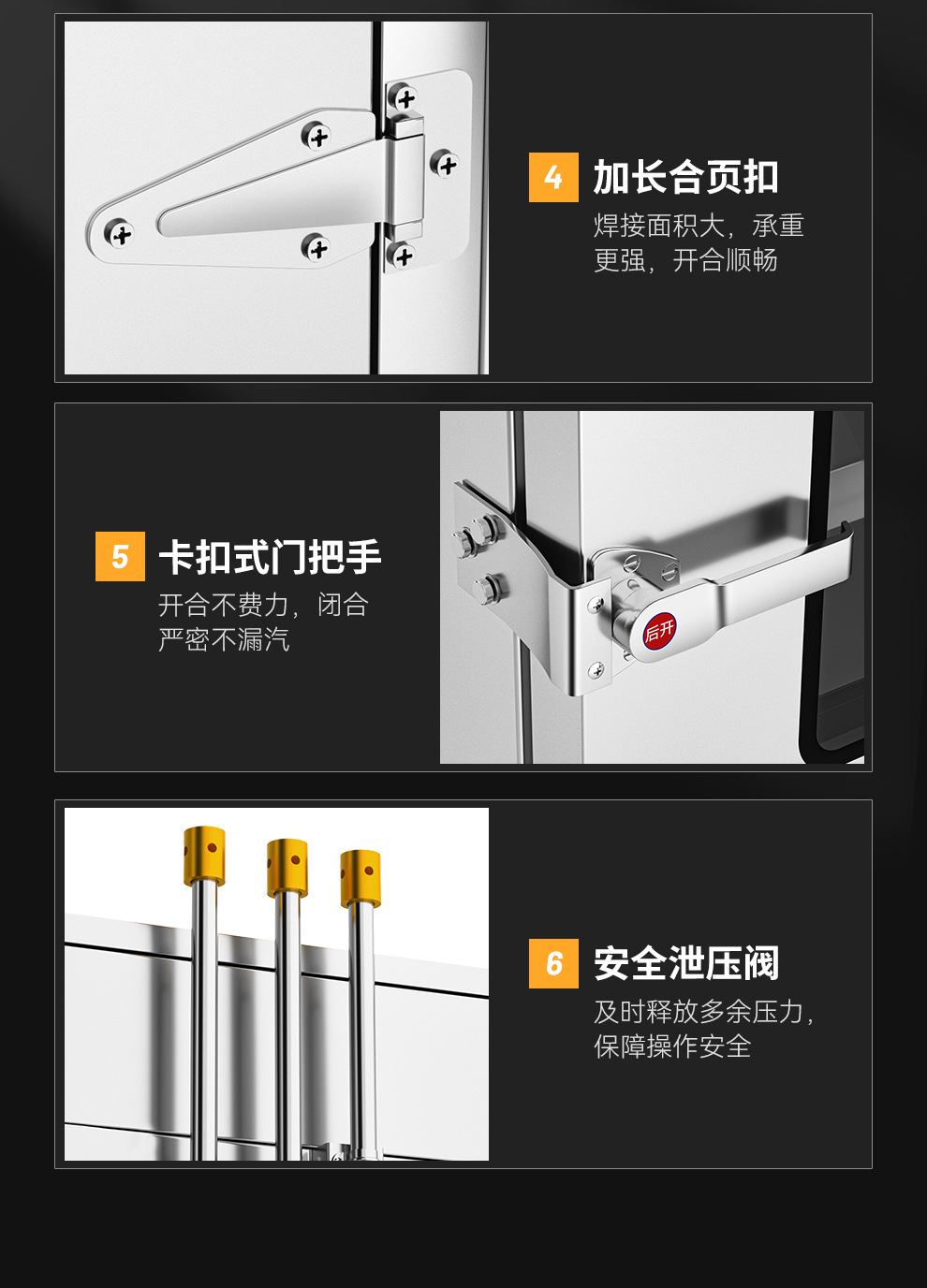 麦大厨 商用蒸饭柜餐厅海鲜蒸柜厨房酒店蒸箱多门一体式透窗大容详情17