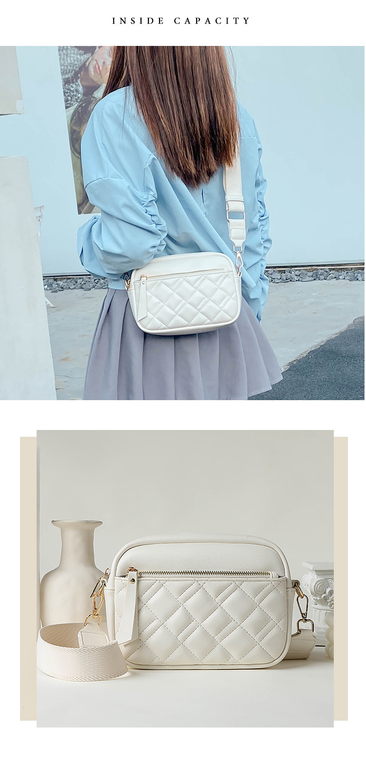 潮流包包女包2023新款跨境外贸大容量斜挎小包女士单肩菱格小方包详情11