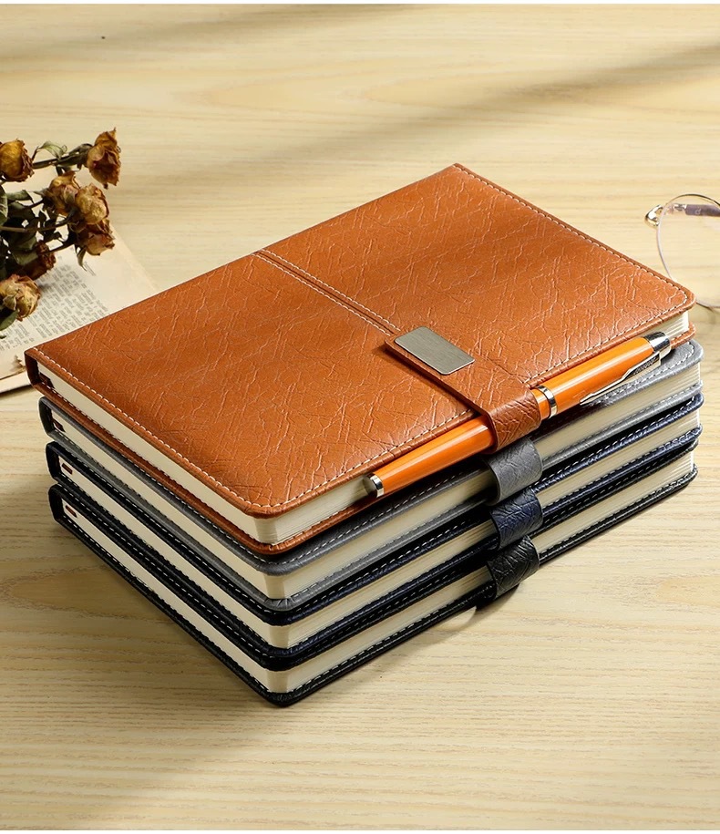 In-stock cross-border notebook gift box set, customized logo, office activity, company gift, meeting record notepad pic 17