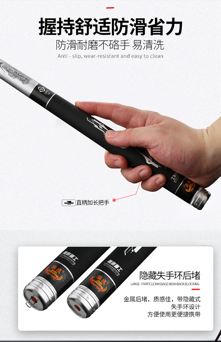 Lianwei Gamma Carp fishing rod, platform fishing rod, hand fishing rod, complete set of fishing rods, light and hard 10-meter fishing rods pic 2