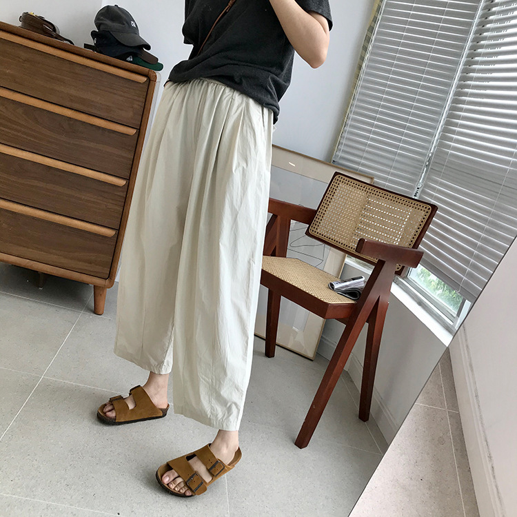 巨百搭轻薄透气酵洗棉小个子奶奶裤九分宽松显瘦休闲裤女夏季薄款详情41