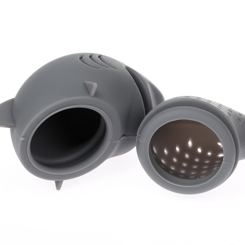 The new silicone shark tea maker for lazy people is a creative shark tea bag filter pic 8