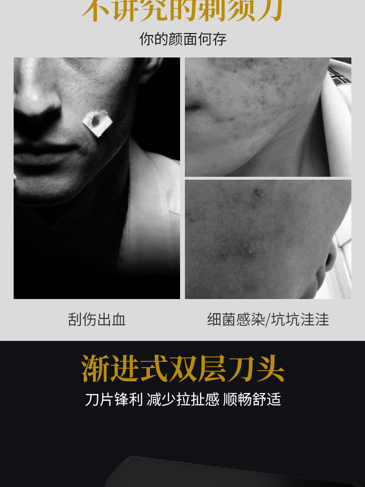 酒店专用一次性剃须刀刮胡刀套装旅游洗漱用品便携家用民宿宾馆详情2
