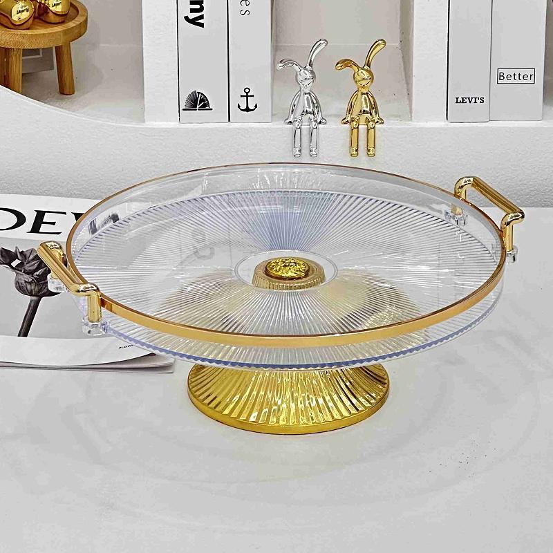 34 Creative European-style Home Fruit plate, living room coffee table, Plastic candy plate, dried fruit plate, Office snack plate, Small fruit plate pic 4