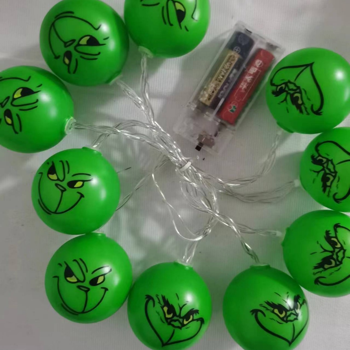 跨境爆款热销LED灯格林奇grinch卡通氛围装饰圣诞灯串批发详情12