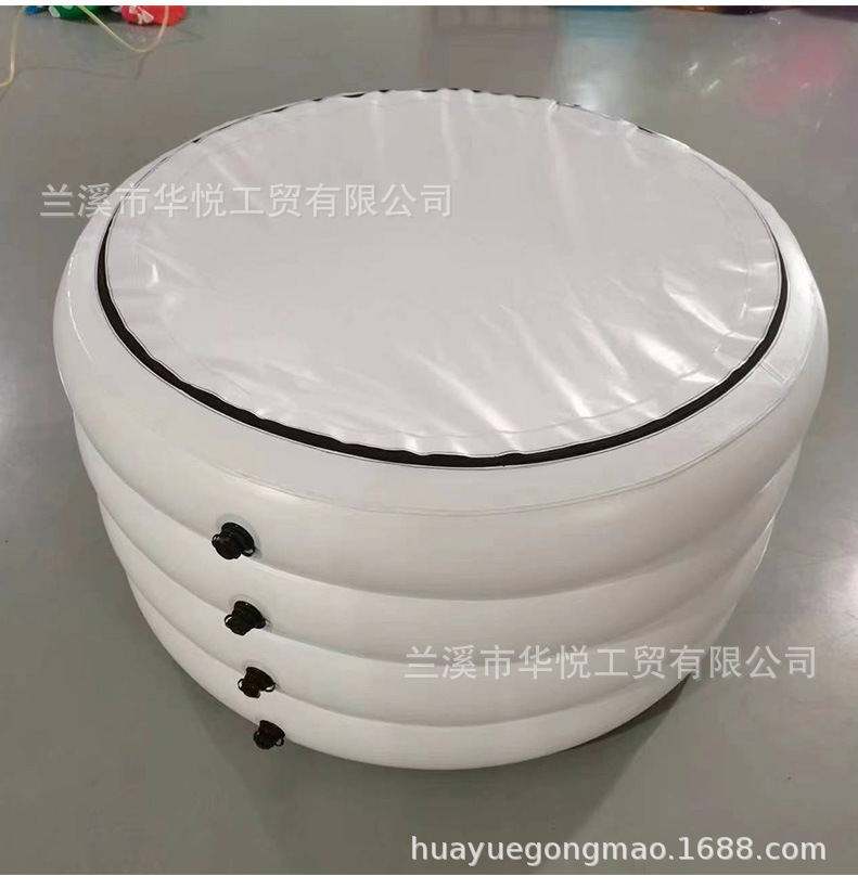 自动充气冰浴桶家用泡澡桶亚马逊跨境加厚PVC折叠成人户外浴缸定详情8