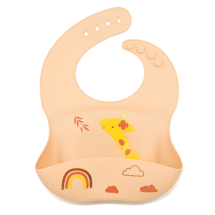 3D New animal cartoon series silicone bibs, baby food bibs, waterproof silicone bibs for babies to eat pic 11