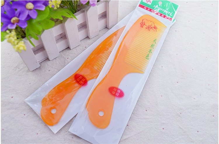 Anti-static thickened, unbreakable ox tendon comb, ox horn comb, beauty and hair care comb, anti-hair loss massage comb pic 3