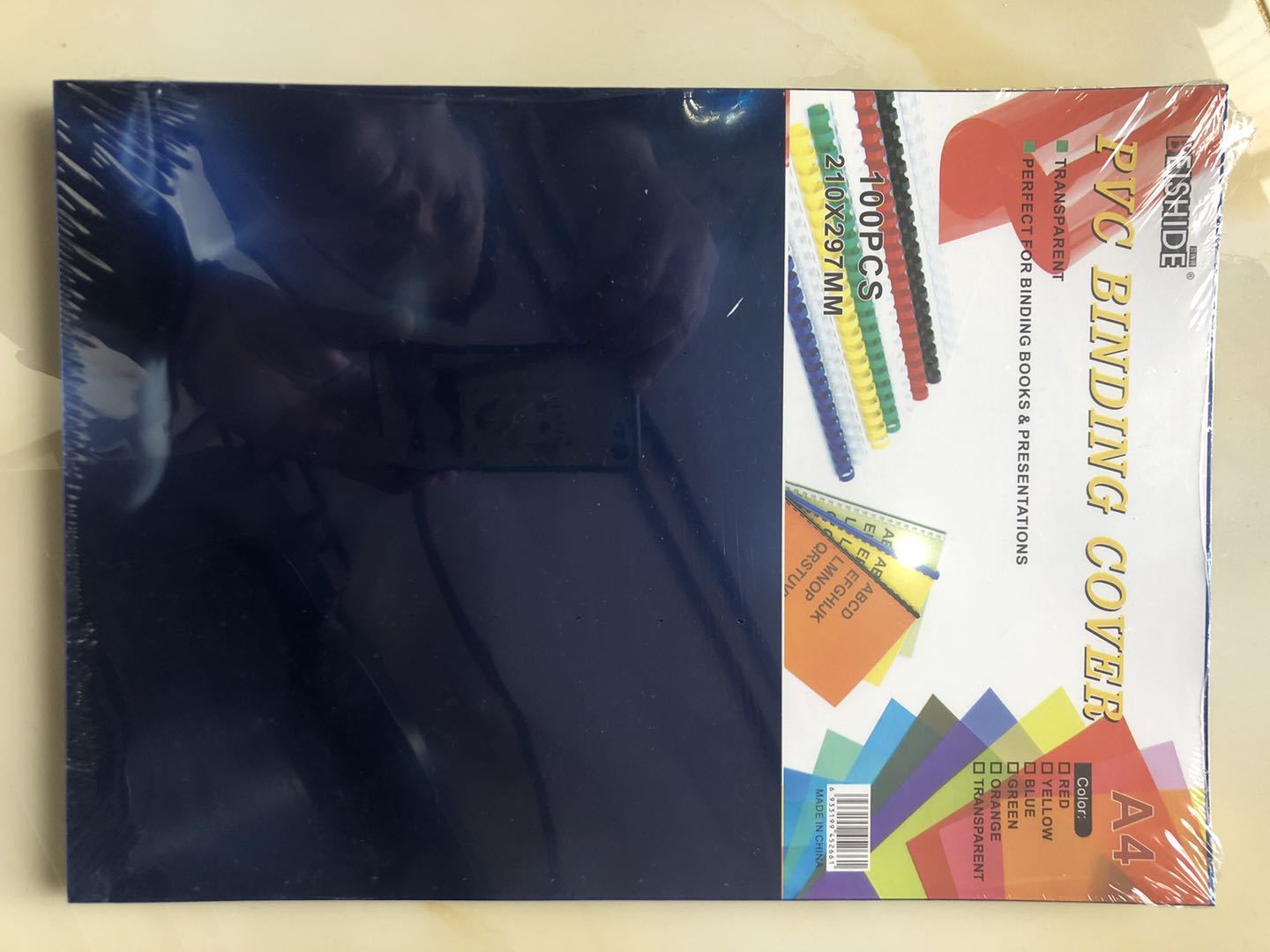 Wholesale PVC binding cover plastic film, color transparent notebook cover, file and archive protection film pic 3