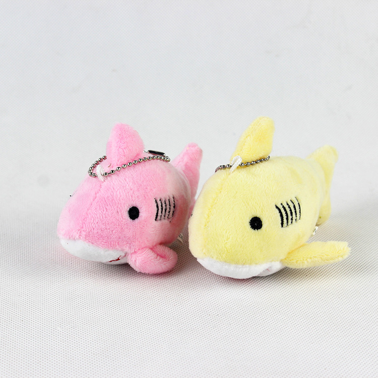 Plush toy manufacturer wholesale shark pendants, Marine animal shark dolls, 10cm cartoon little shark gifts pic 8