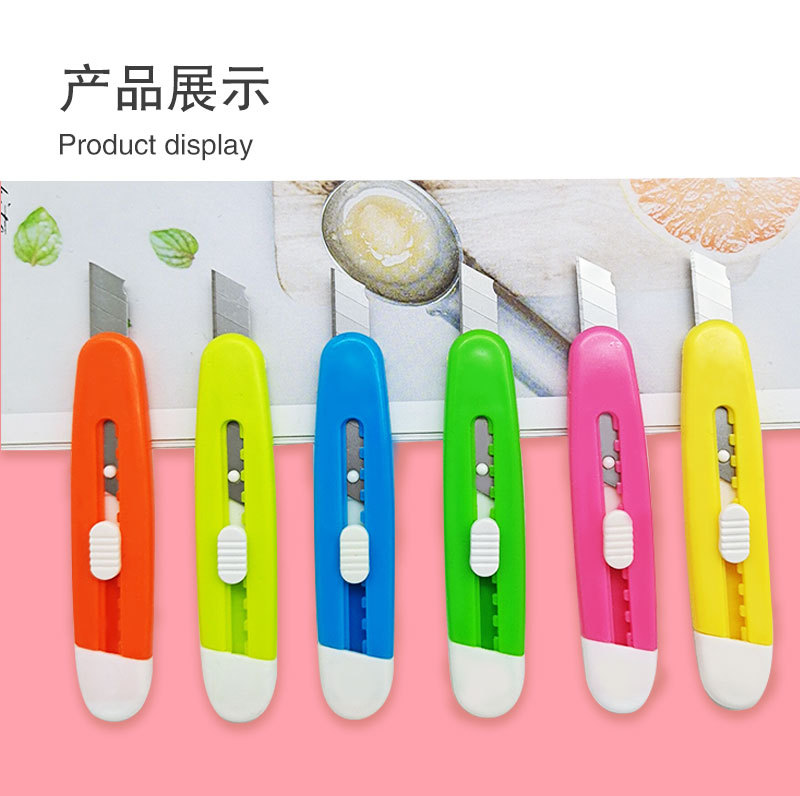 Mini portable oval utility knife, small package opening and box opening knife, portable sharp multi-functional paper cutting tool knife pic 10