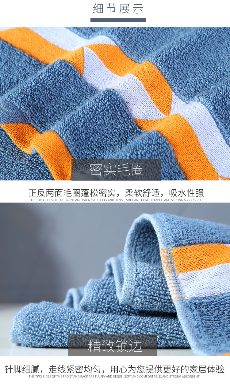 Pure cotton towels, household face towels, adult daily necessities, face towels, thickened absorbent gifts, wholesale, embroidered logo pic 16