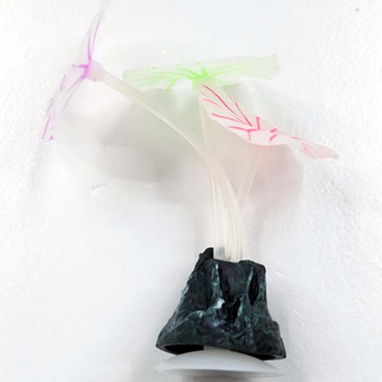 Fish tank simulation lotus leaf mushroom decorations, multiple colors of simulation coral tree small jellyfish decorations pic 31