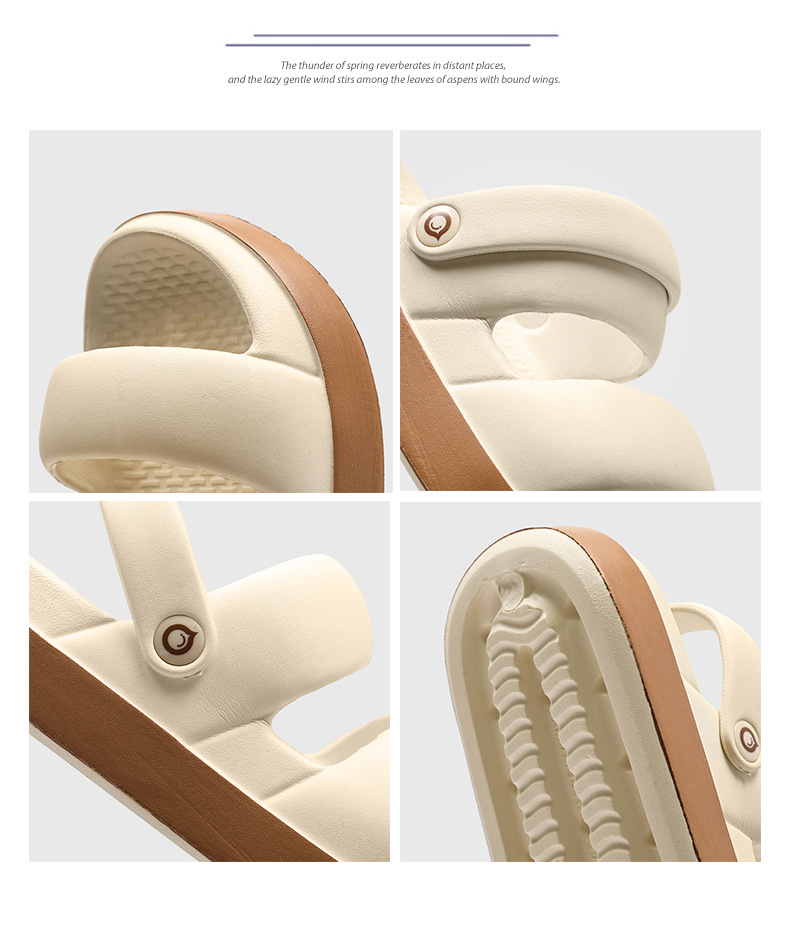 厚底凉鞋女4.0踩屎感露趾透气沙滩鞋夏季户外防滑增高凉拖花园鞋详情24