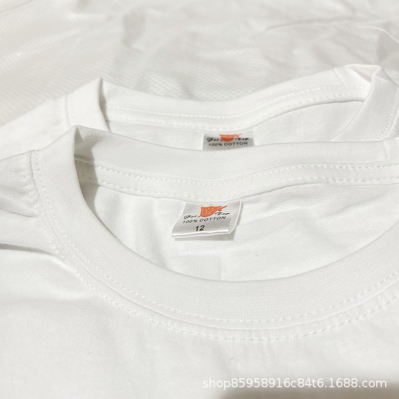 厂家直销外贸儿童T恤纯棉短袖绘画体恤童装空白夏装男童女童小童详情5