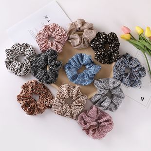 Wholesale French satin large intestine hair band, Korean style ins solid color fabric high-end hair accessory, extra-large pig large intestine hair band pic 8