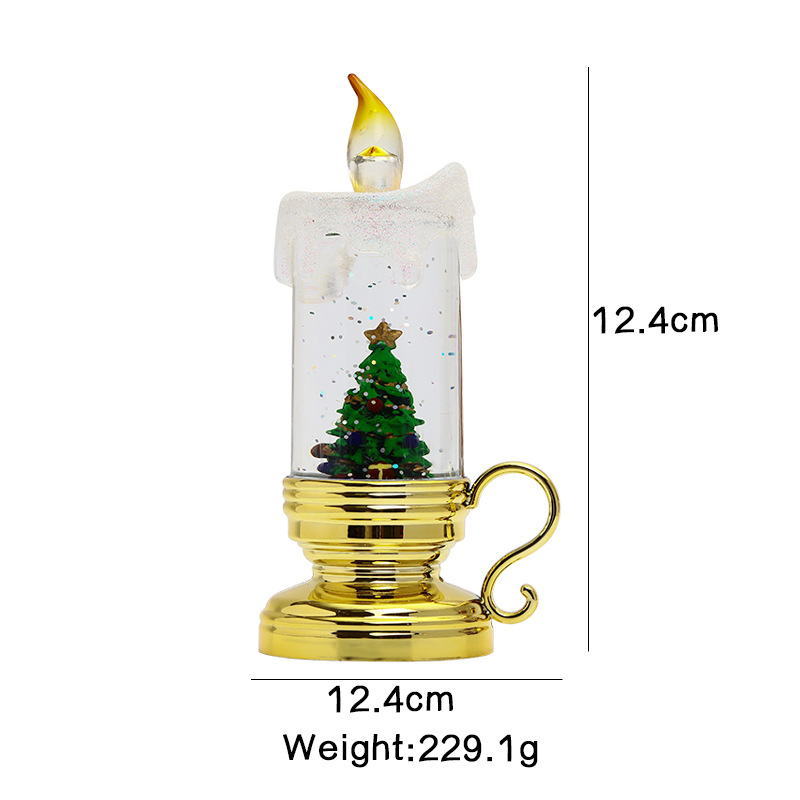 New Christmas wind light LED electronic candle Santa Claus Night Light Saint pic 2